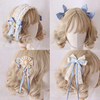 Lace Bow Headband / Headpiece / Hair Clip