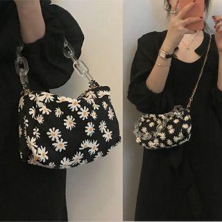 Flower Printed Hand Bag / Crossbody Bag