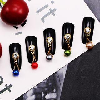 Rhinestone Faux Pearl Nail Art Decoration