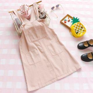 Tie-strap Pinafore Dress