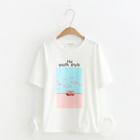 Bus Print Short-sleeve T-shirt