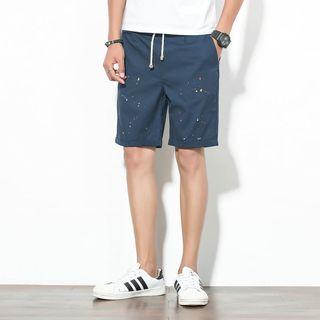 Paint Splattered Shorts