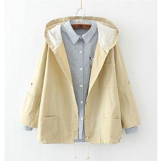 Hooded Plain Jacket