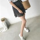 Inset Shorts Floral Chiffon Miniskirt
