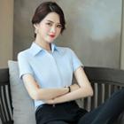 Short-sleeve Dress Shirt / Mini Pencil Skirt / Dress Pants