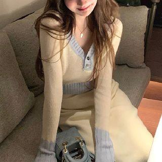 Henley Cropped Sweater