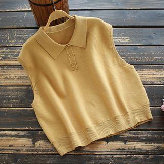 Collar Knit Vest