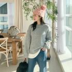 Round-neck Colored Wool Blend Sweater