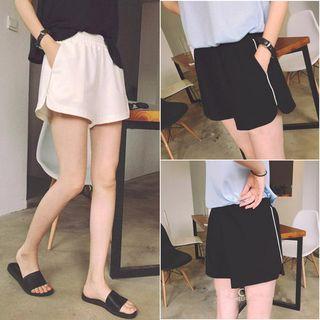 Wide-leg Basic Shorts