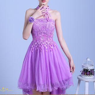 Lace Bridesmaid Cocktail Dress