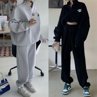 V-neck Oversized Sweatshirt / Sweatpants