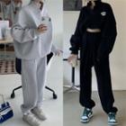 V-neck Oversized Sweatshirt / Sweatpants