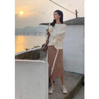 Drawcord Oversized Sweatshirt