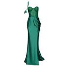 Asymmetrical Strapless High-low A-line Dress