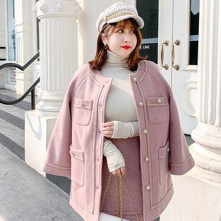 Braided Trim Padded Jacket
