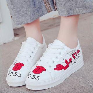 Dog Print Sneakers