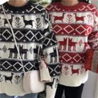 Animal Patterned Sweater