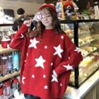 Star Jacquard Boxy Sweater