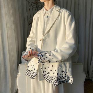 Star Print Blazer