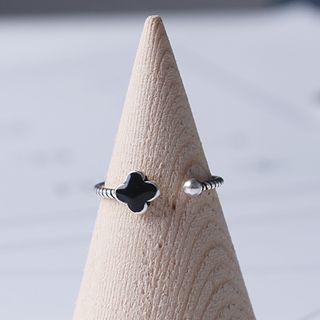 Clover Sterling Silver Open Ring