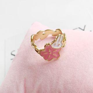 Unicorn / Rabbit & Cherry Blossom Ring