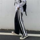 Striped Detail Straight-fit Pants