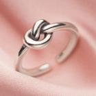 925 Sterling Silver Knot Open Ring S925 Silver - Silver - One Size