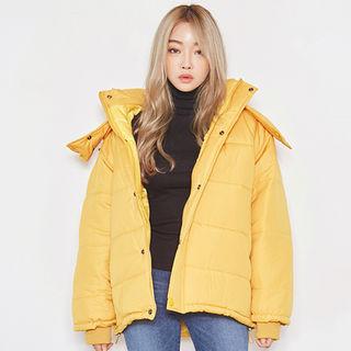 Detachable-hood Puffer Jacket