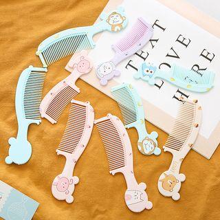 Animal Print Plastic Hair Comb