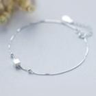Sterling Silver Cube Anklet Silver - One Size