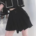 Mini A-line Suspender Pleated Skirt