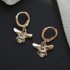Rhinestone Bumblebee Earrings