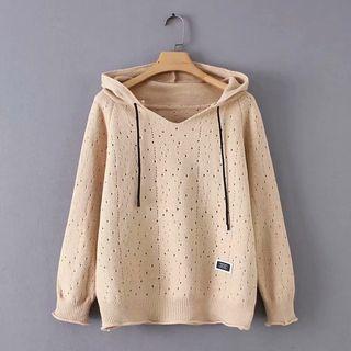 Hooded Sweater Khaki - One Size