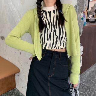 Slit High-waist A-line Skirt