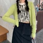 Slit High-waist A-line Skirt