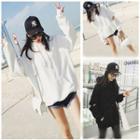 Plain Distressed Hoodie