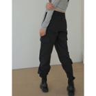 Plain Cargo Pants Black - One Size