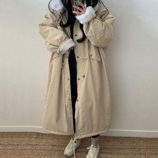 Drawstring Cargo Coat