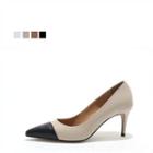 Pointy-tie Two-tone Pumps