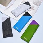 Two-tone Felt Soft Eyeglasses Case