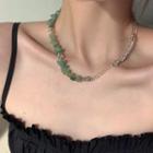 Faux Crystal Stainless Steel Choker