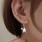 Gingerbread Man Alloy Dangle Earring 1 Pair - Silver - One Size