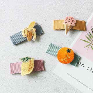 Embroidered Applique Hair Clip