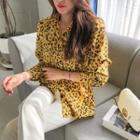 Vivid Color Leopard Shirt