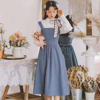 Tie Waist Jumper Dress