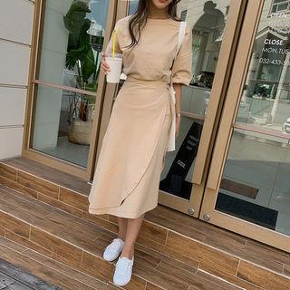 T-shirt & Wrap Skirt Matching Set