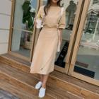 T-shirt & Wrap Skirt Matching Set