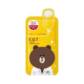 Mediheal - E.g.t Timetox Ampoule Mask Set 10pcs (line Friends Edition) 27ml X 10pcs
