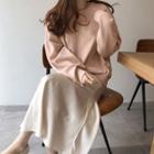 Long-sleeve Plain Pullover / Plain Skirt