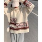 Set: Pattern Sweater + Scarf